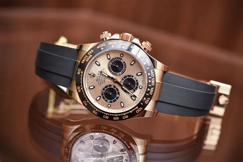 rolex daytona half gold black face|rolex oysterflex white gold.